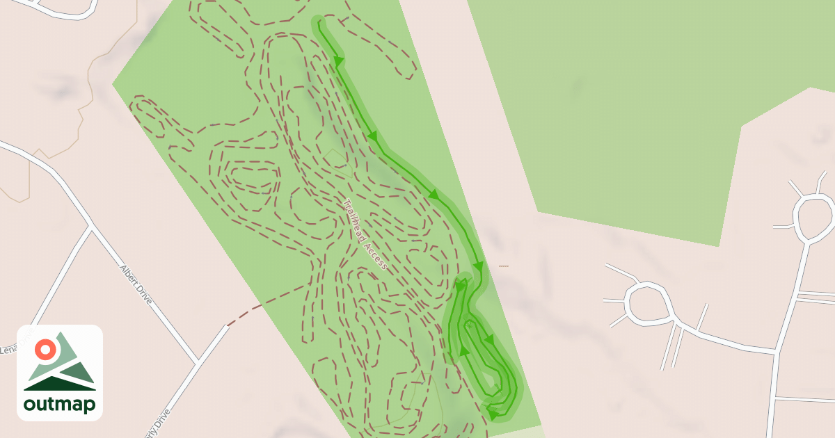 Map of Red Trail