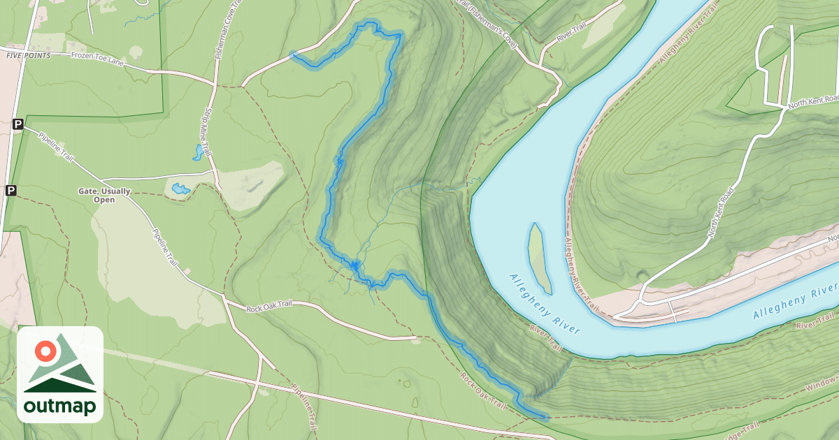 Map of Window Trail Extension (MTB)
