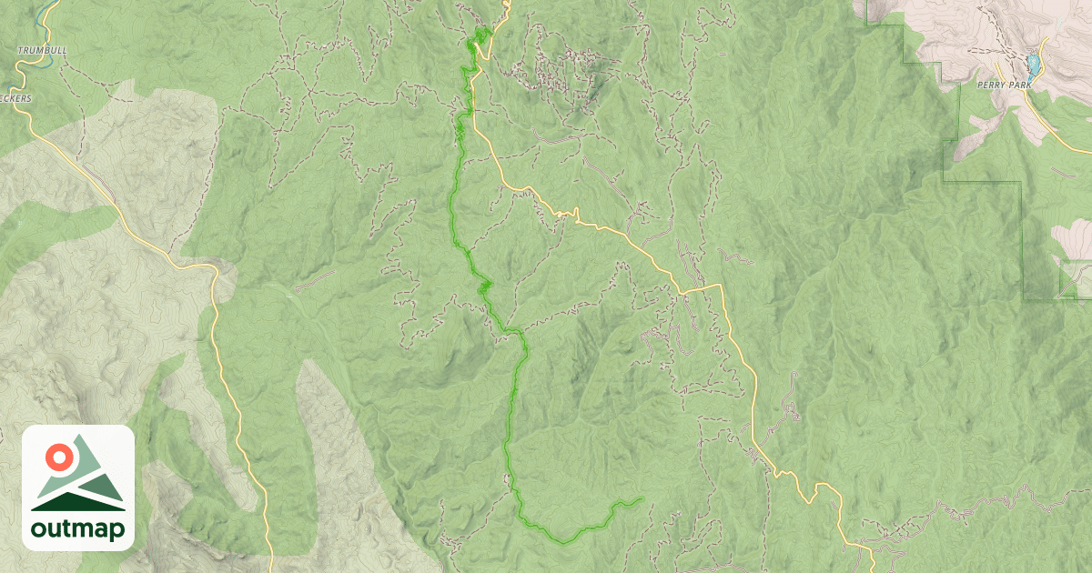 Map of Long Hollow Trail 650