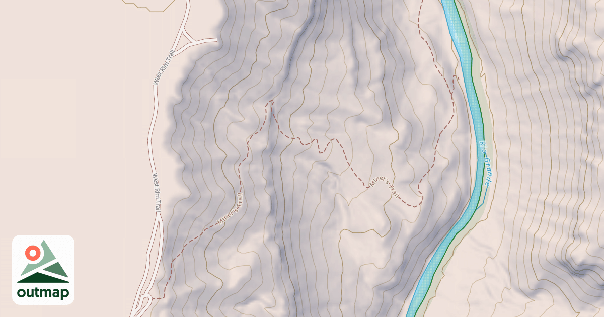 Map of Miners Trail