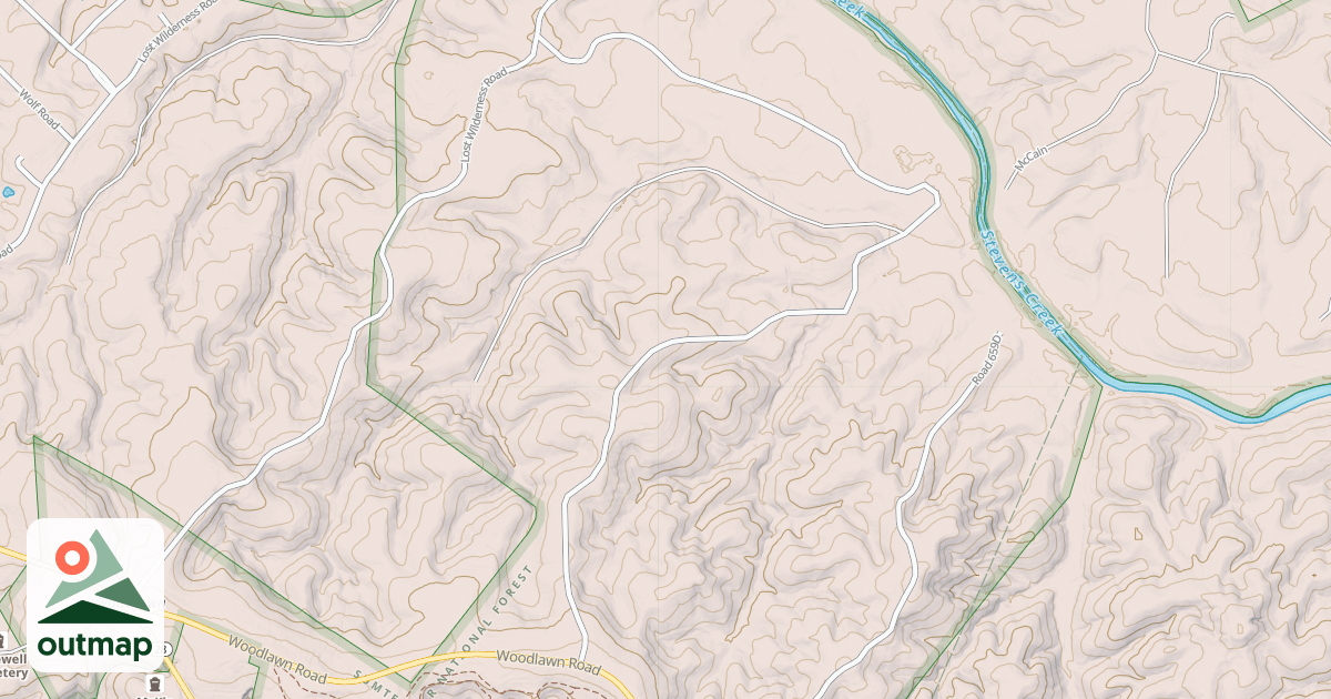 Map of WOODLAWN B