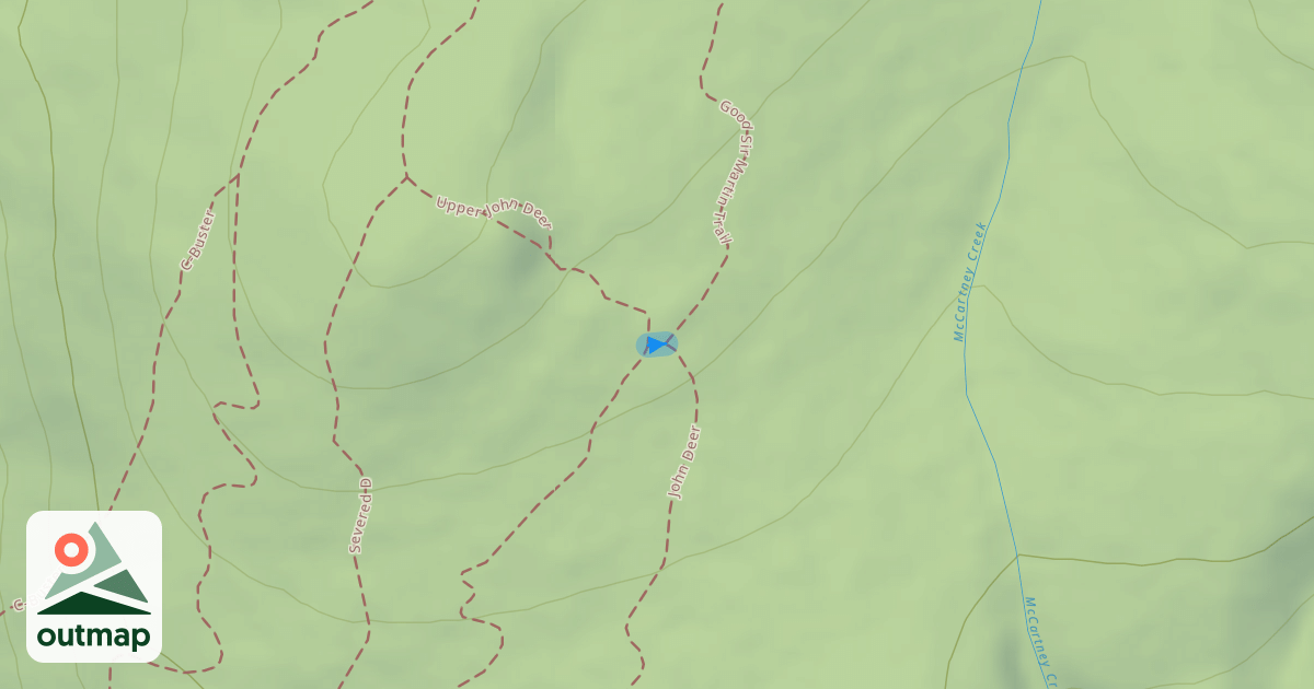 Map of Good Sir Martin Trail