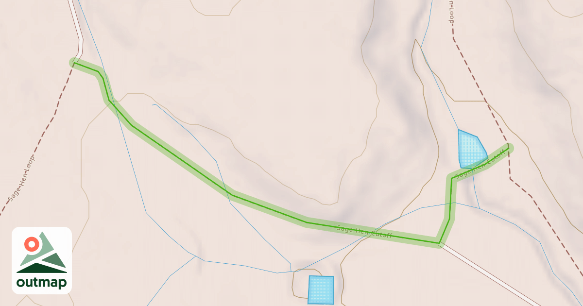 Map of Sage Hen Cutoff Trail