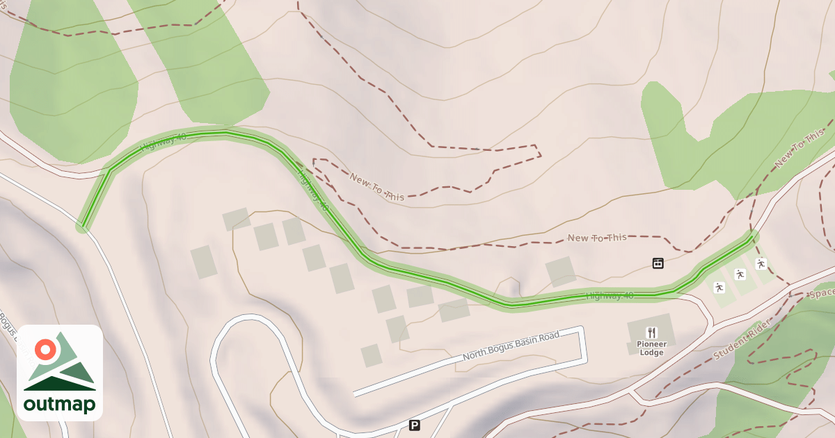 Map of Highway 40