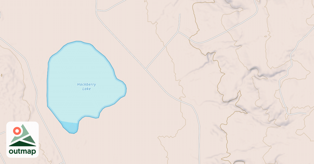 Map of Hackberry Trail System - Inner Loop Trail