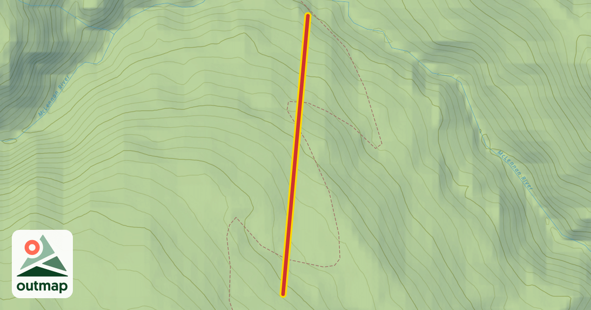 Map of Valemount T-bar