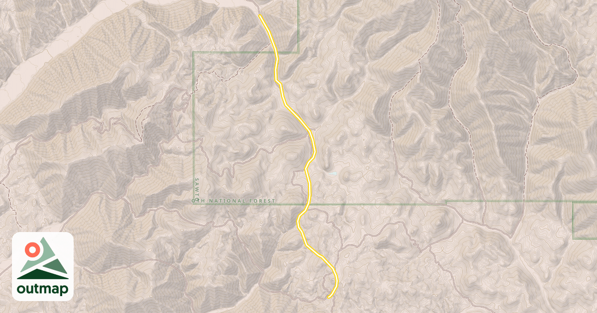 Map of Cove Creek (Snowmobile)