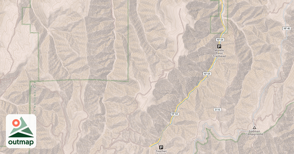 Map of CHASE MTN