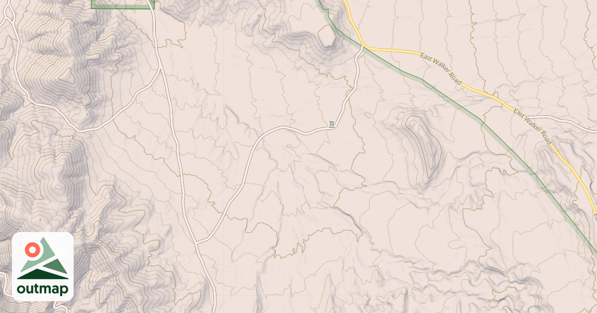 Map of MINE SHAFT SPUR ROAD