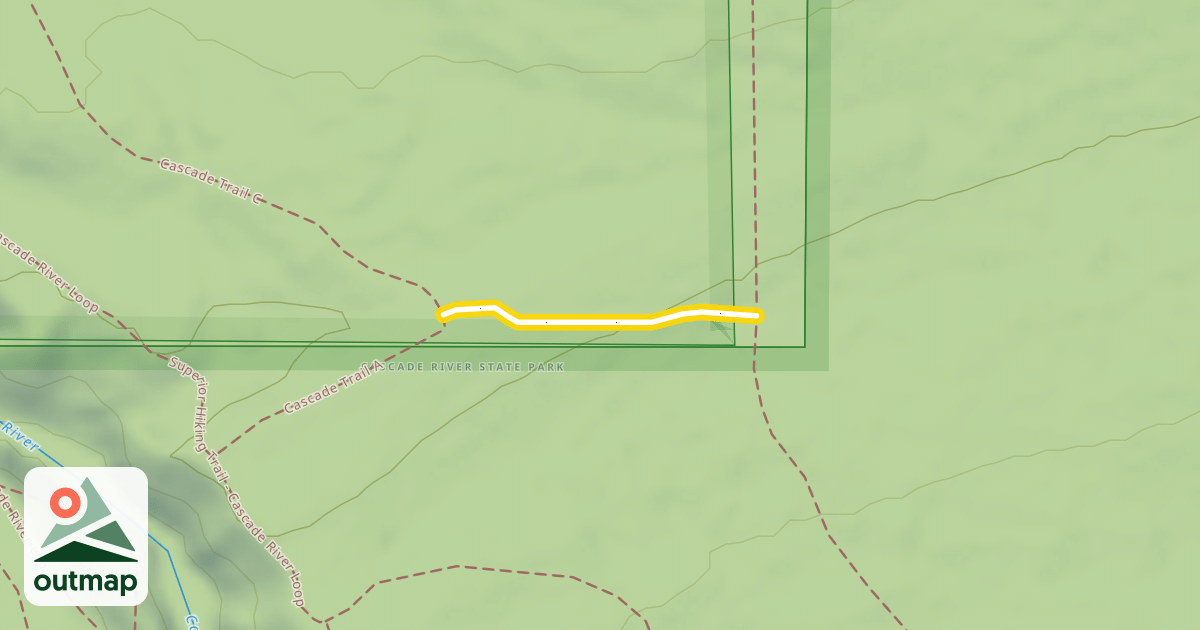 Map of Cascade Trail B