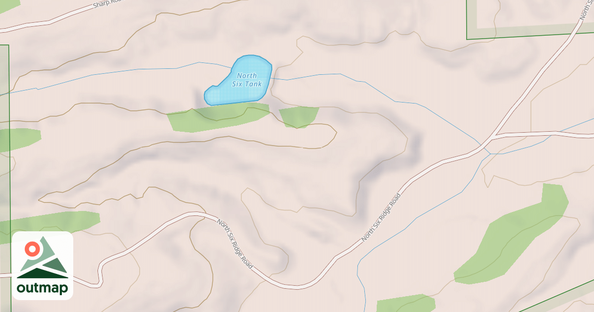 Map of NORTH SIX RIDGE