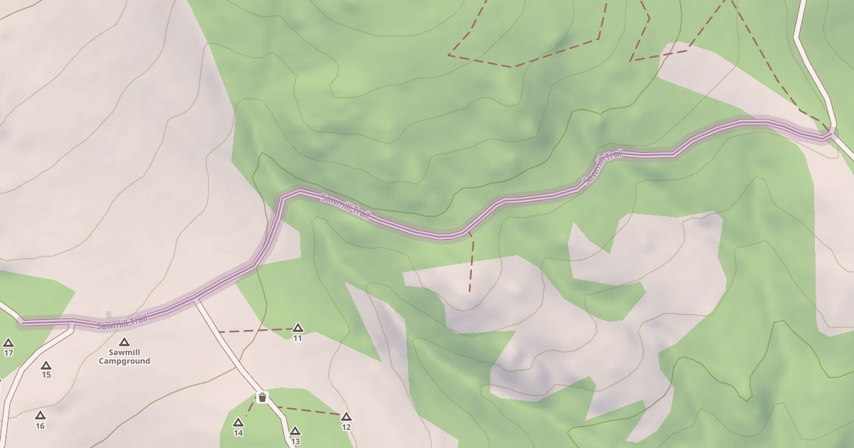 Map preview of Sawmill Trail