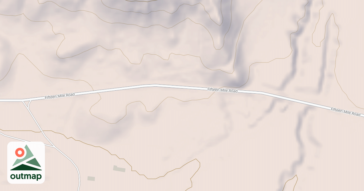 Map of FIFTEEN MILE