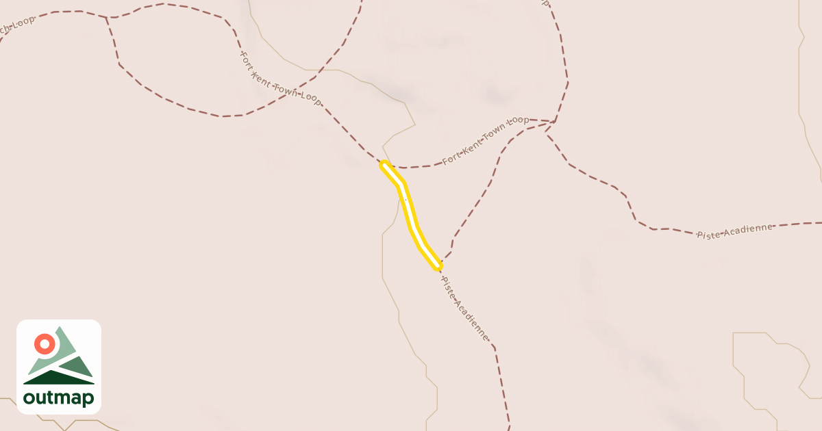 Map of Piste Acadienne