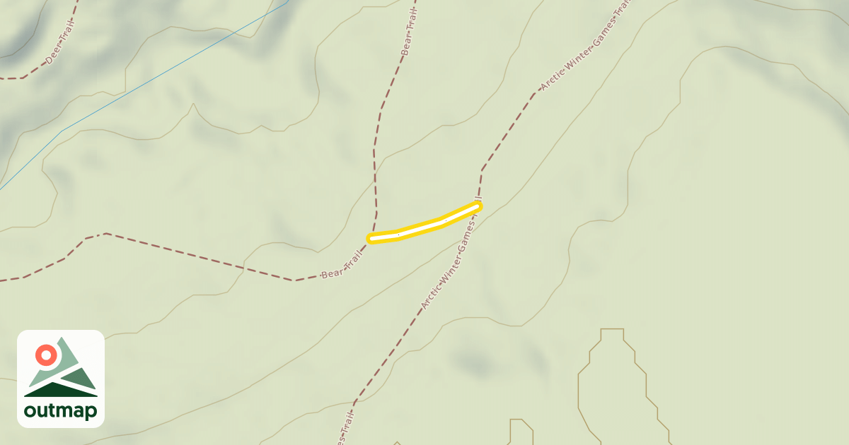 Map of Arctic Winter Games Trail