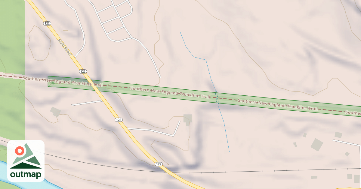 Map of Southern New England Trunkline Trail