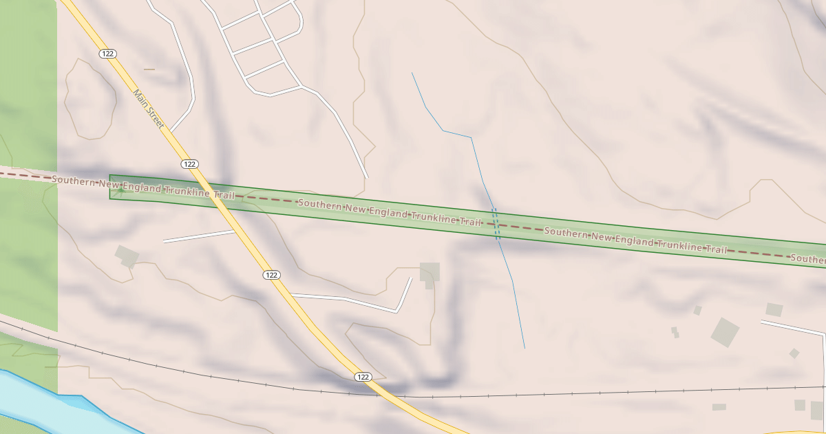 Map preview of Southern New England Trunkline Trail