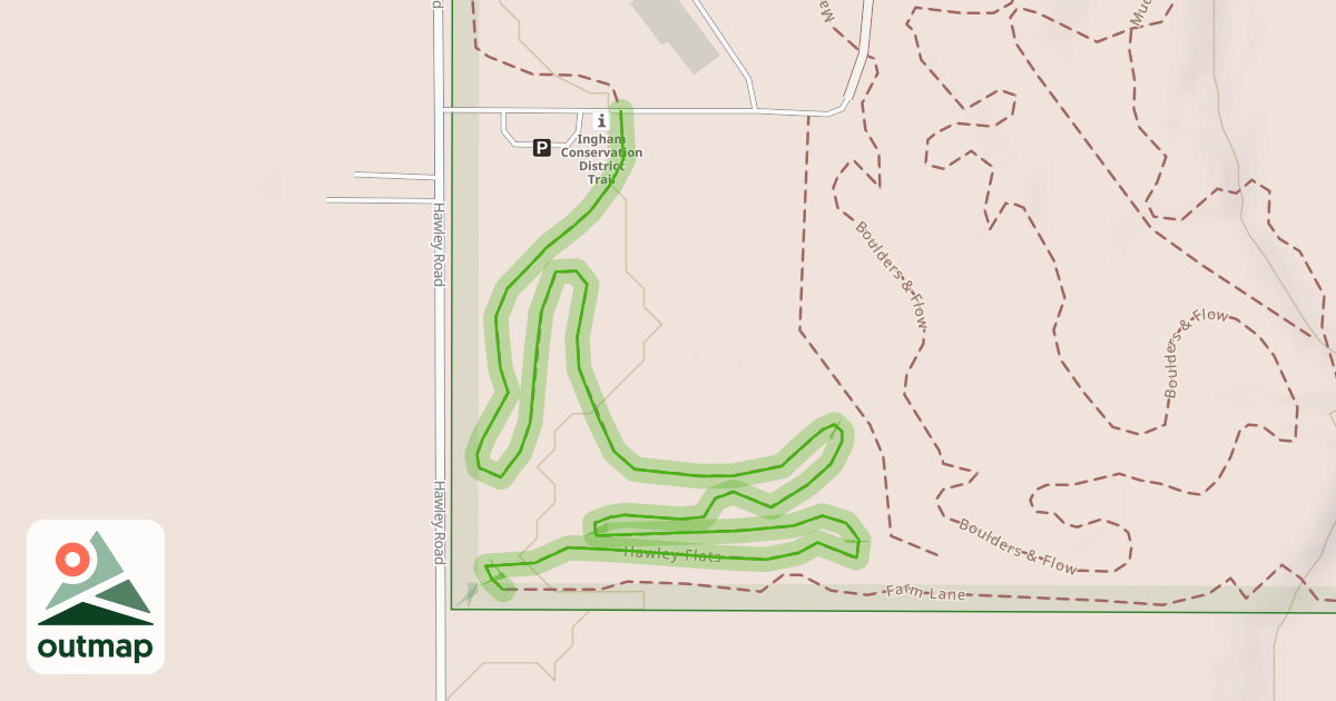 Map of Hawley Flats