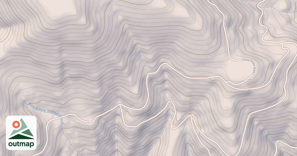 Map of BAKER CABIN EAST