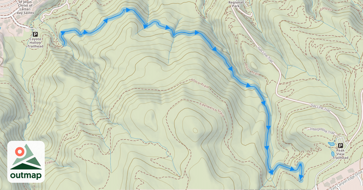 Map of Clarks Trail