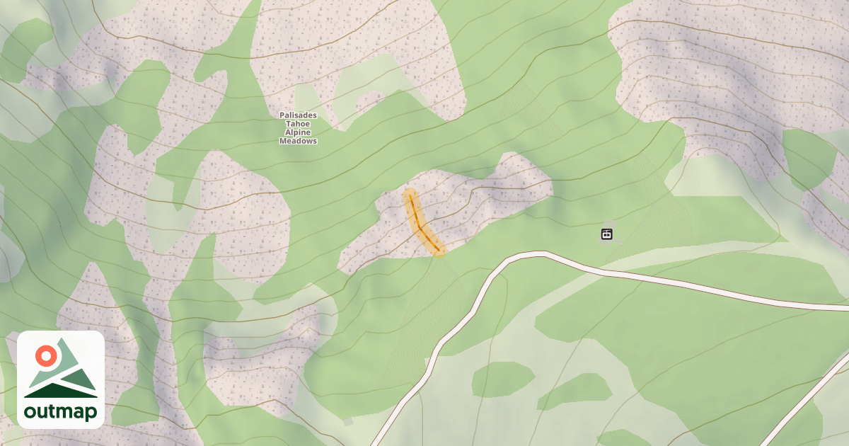 Map of Clear Gully Open Slope