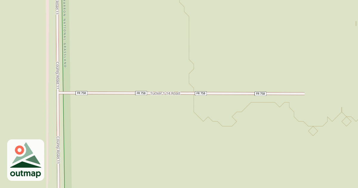 Map of TUCKER 1-14