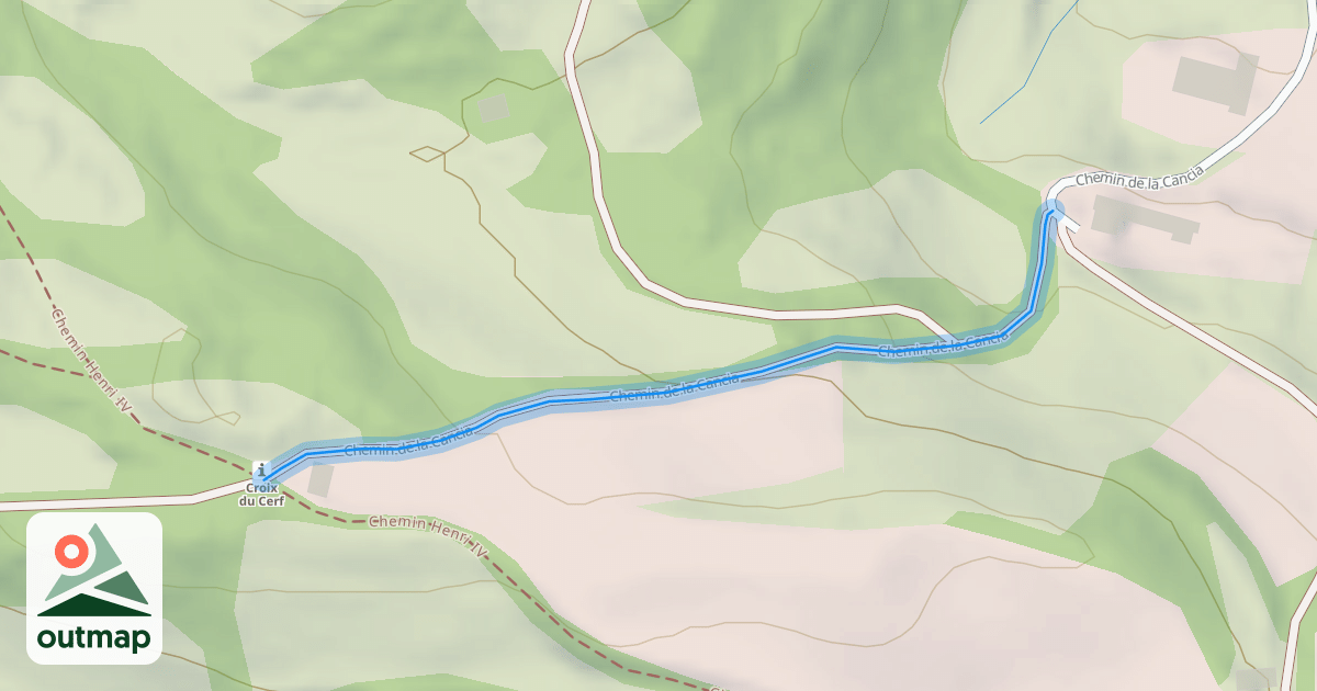 Map of Chemin de la Cancia
