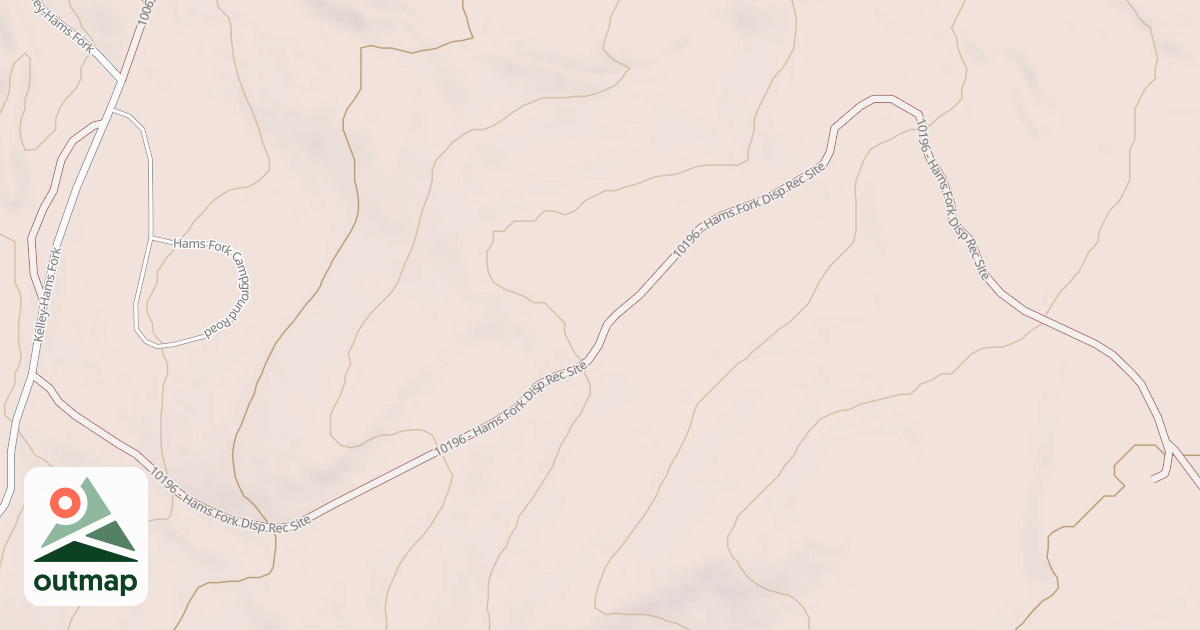 Map of HAMS FORK DISP REC SITE