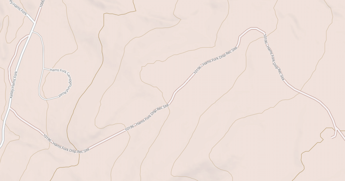 Map preview of HAMS FORK DISP REC SITE