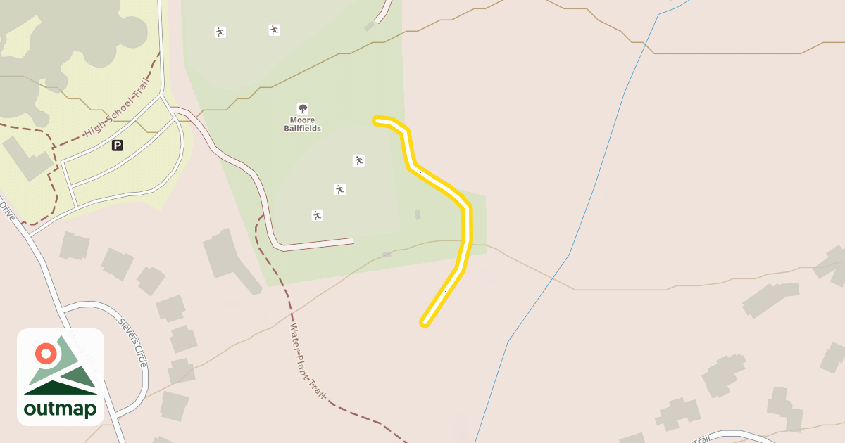 Map of H.S. Ballfields