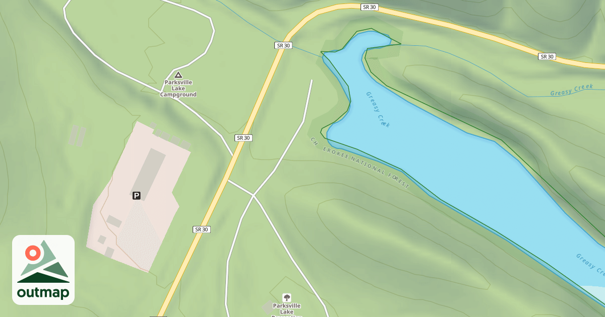 Map of PARKSVILLE SPUR A