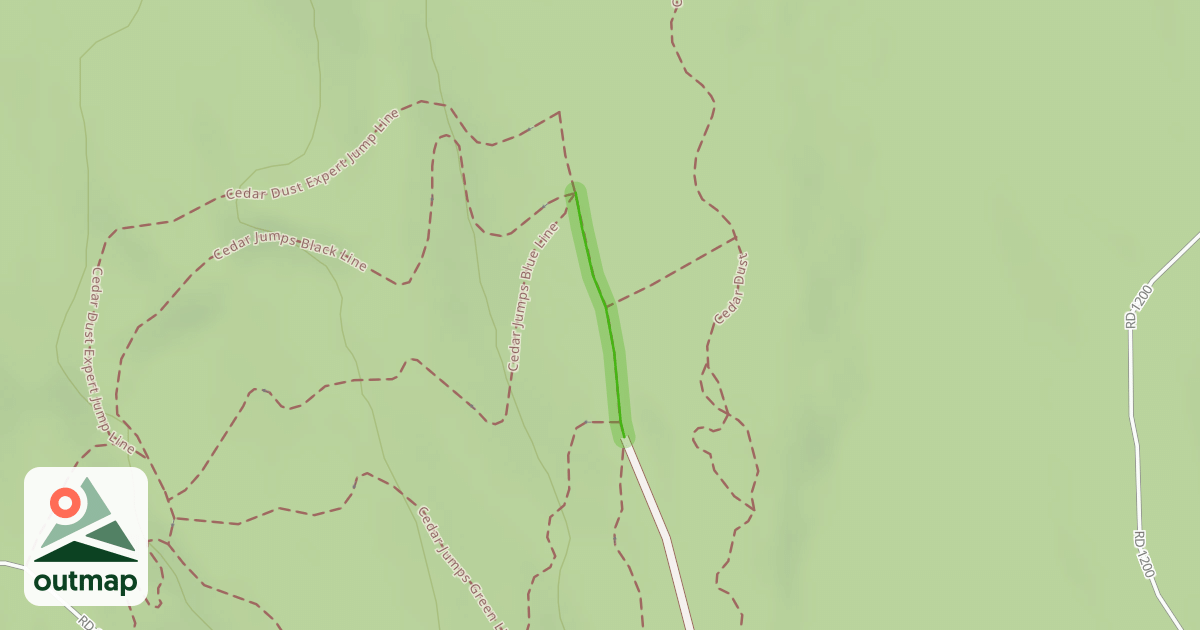 Map of Cedar Dust Jumps Climb