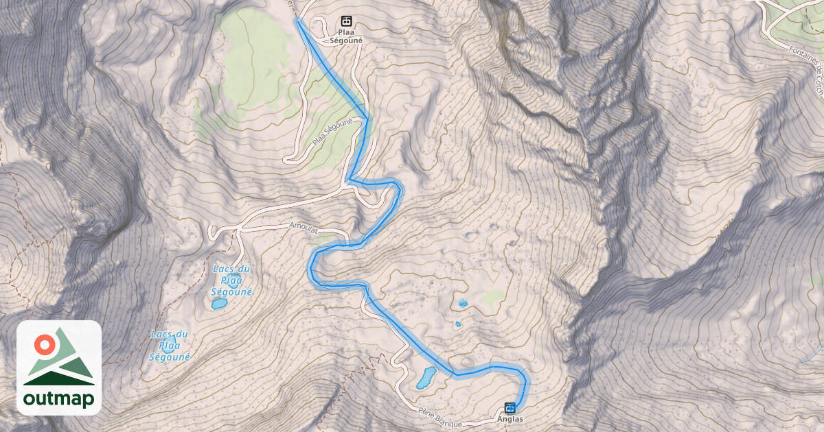 Map of Pène Blanque