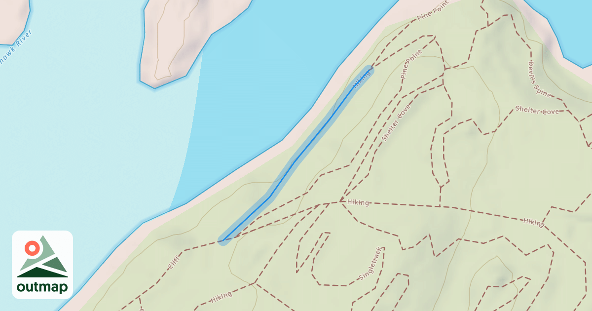 Map of Hiking