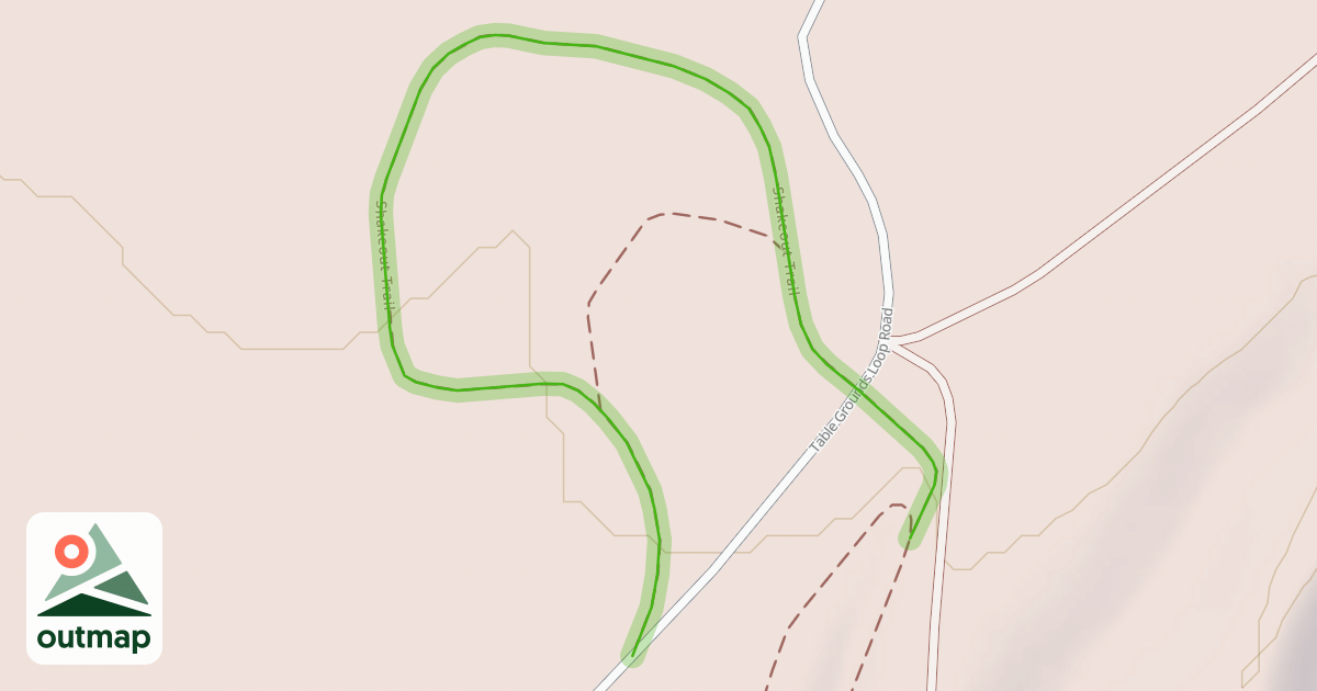 Map of Shakeout Trail