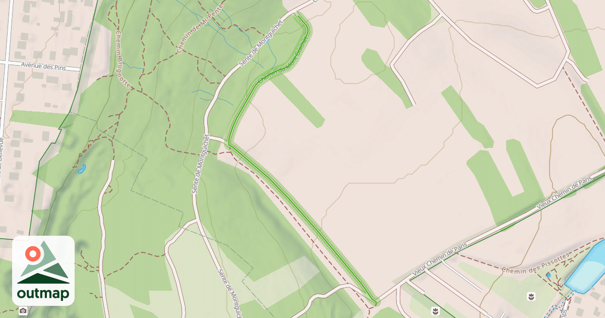 Map of Chemin du Mont Guichet