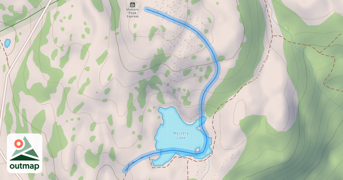 Map of Mystery Lake