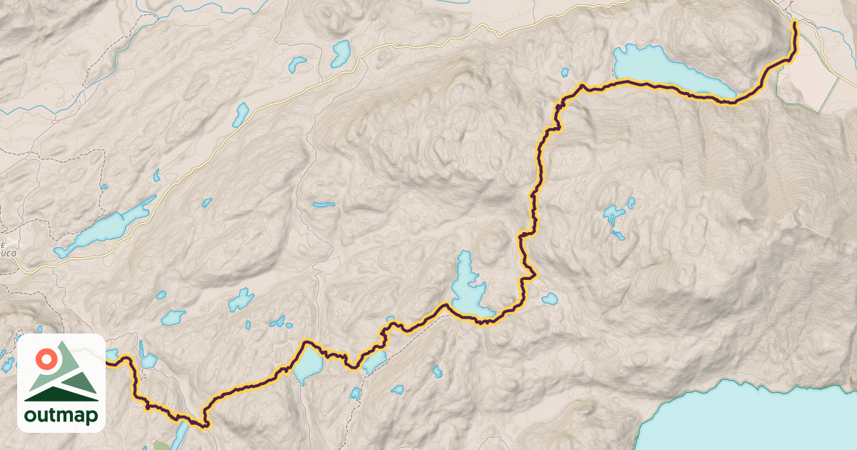 Map of 7 Lagunas Trail