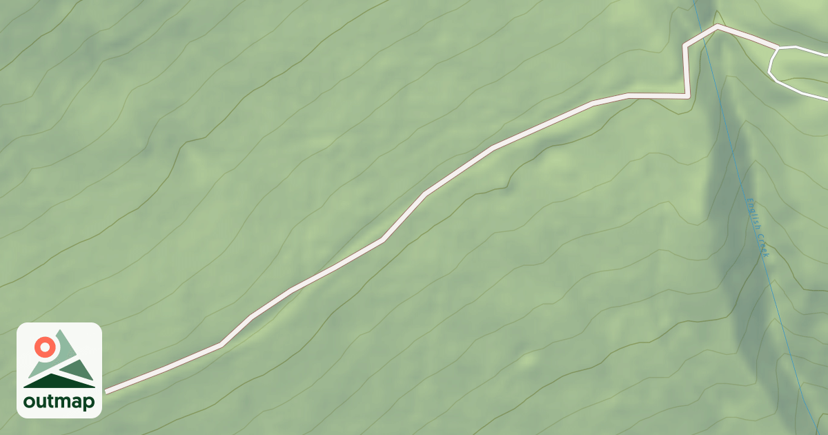 Map of ENGLISH CREEK B