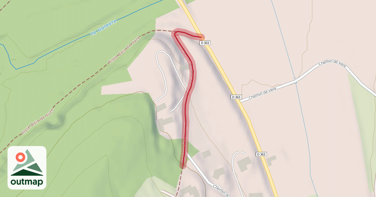 Map of Impasse des Baumes