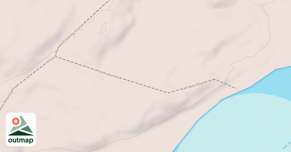 Map of Fall Lake Trail