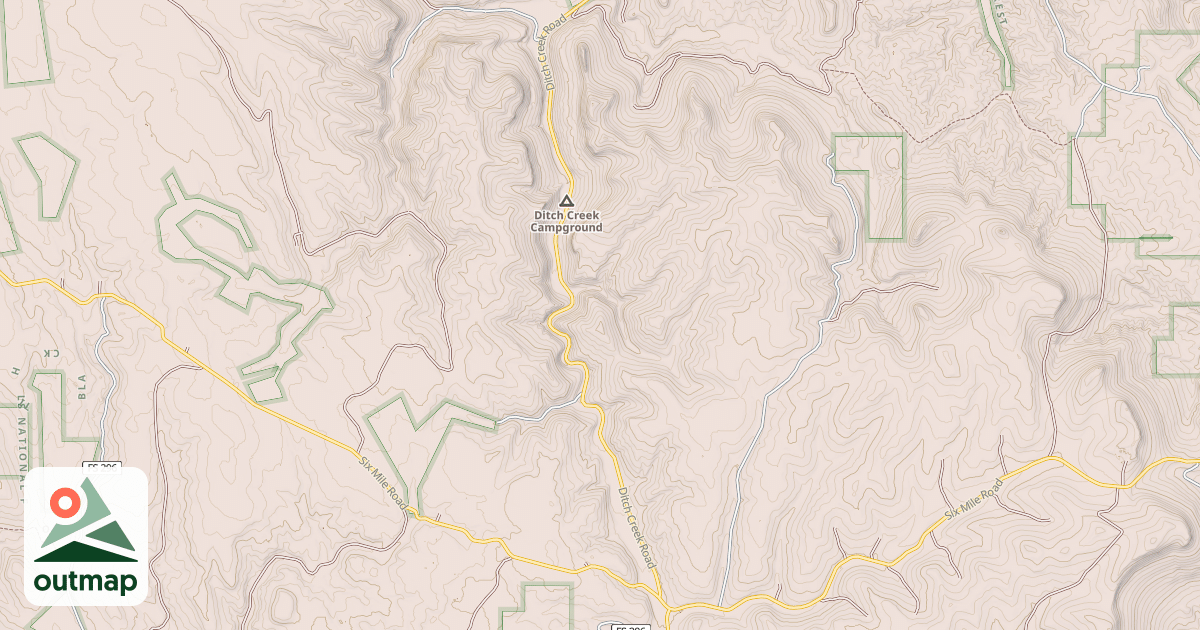 Map of DITCH CREEK