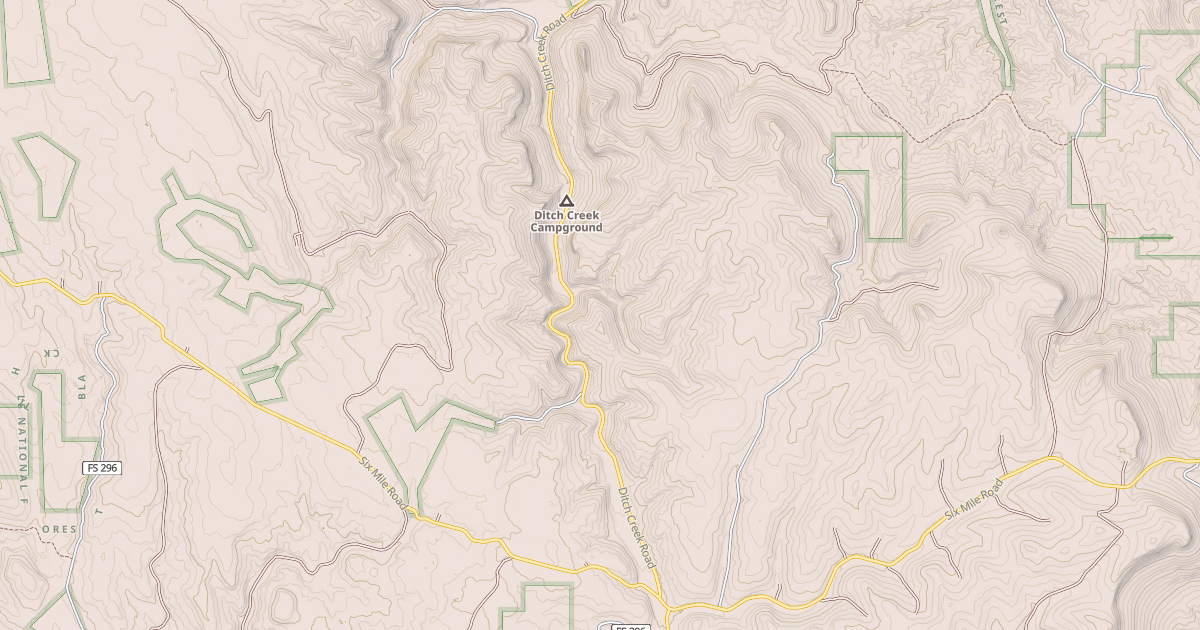 Map preview of DITCH CREEK