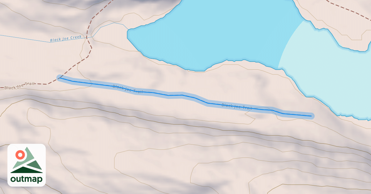 Map of Black Joe Trail