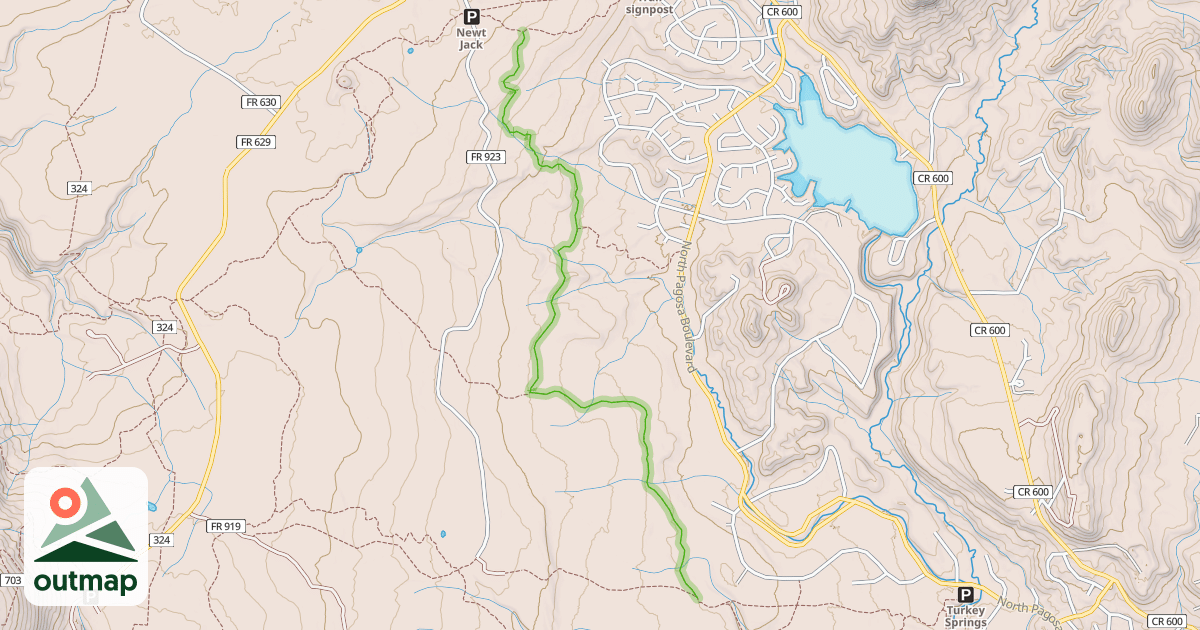 Map of Catamount Trail