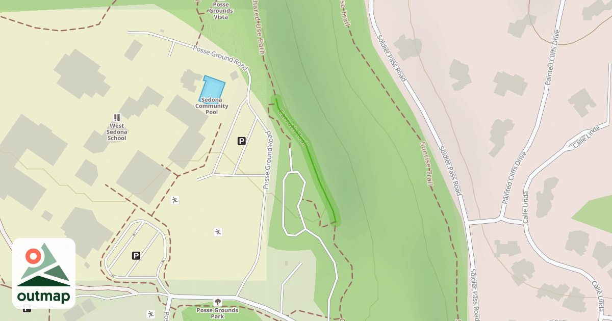 Map of Carruth Trail