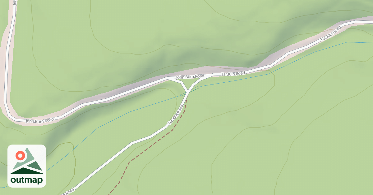 Map of Rothrock State Forest Trough Creek Snowmobile Trails