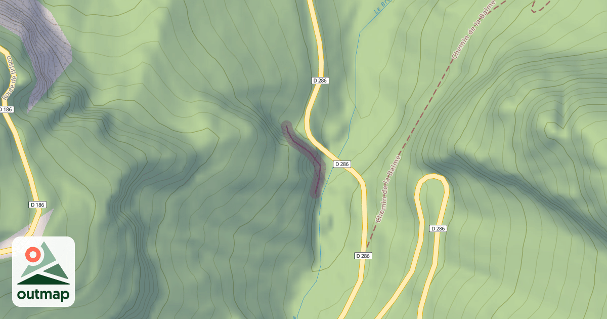 Map of Pont de Chavougie