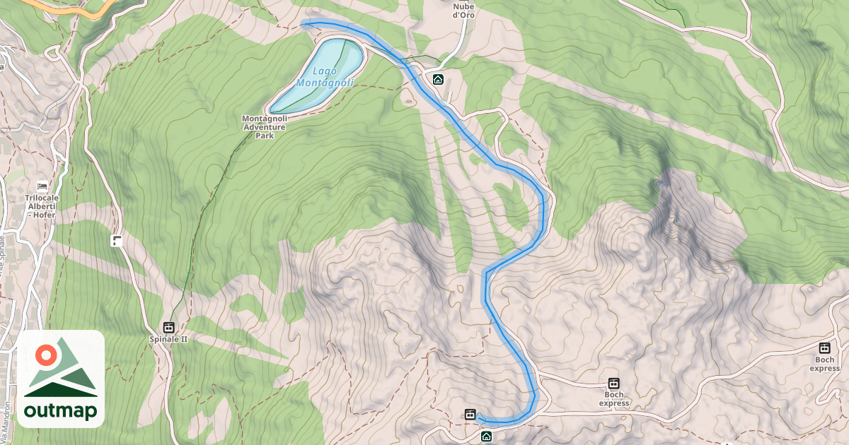 Map of (73) Spinale diretta