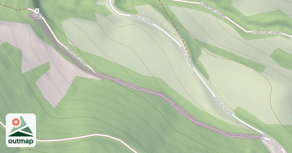 Map of Chemin des Envers